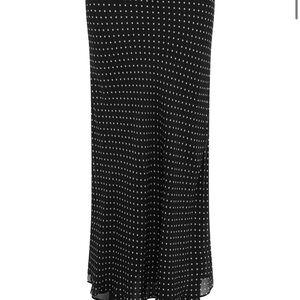 With Jean Black and White Maxi Skirt